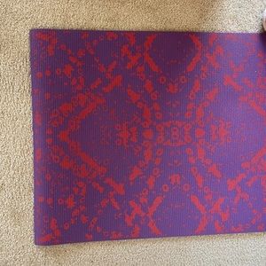 Purple and Red Abstract Pattern Yoga Mat